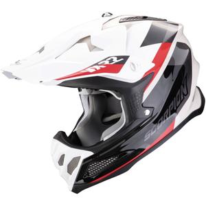 Kask motocrossowy Scorpion VX-22 Air BETA czarno-biało-piaskowy