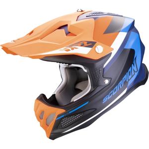 Kask motocrossowy Scorpion VX-22 Air BETA matowy niebiesko-pomarańczowy
