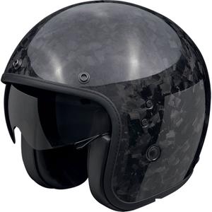 Kask motocyklowy otwarty Scorpion Belfast EVO ONYX CARBON SOLID czarny