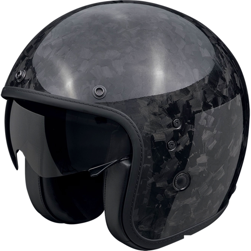 Kask motocyklowy otwarty Scorpion Belfast EVO ONYX CARBON SOLID czarny
