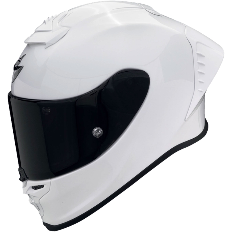 Zintegrowany kask motocyklowy Scorpion EXO-R1 EVO AIR FIM Racing #1 Solidny, perłowo-biały