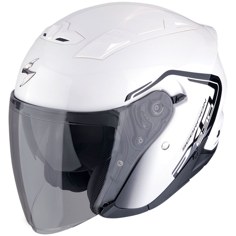 Kask motocyklowy otwarty SCORPION EXO-230 CIT-E biało-czarny