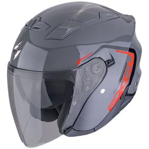 Kask motocyklowy otwarty SCORPION EXO-230 CIT-E szaro-czerwony
