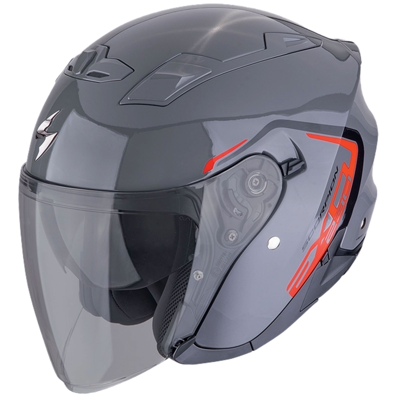 Kask motocyklowy otwarty SCORPION EXO-230 CIT-E szaro-czerwony