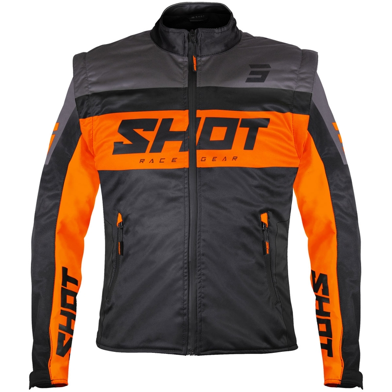 Kurtka softshell Shot Softshell Lite czarno-pomarańczowa
