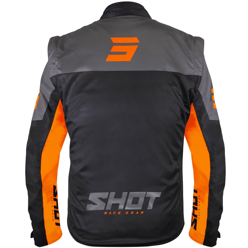 Kurtka softshell Shot Softshell Lite czarno-pomarańczowa