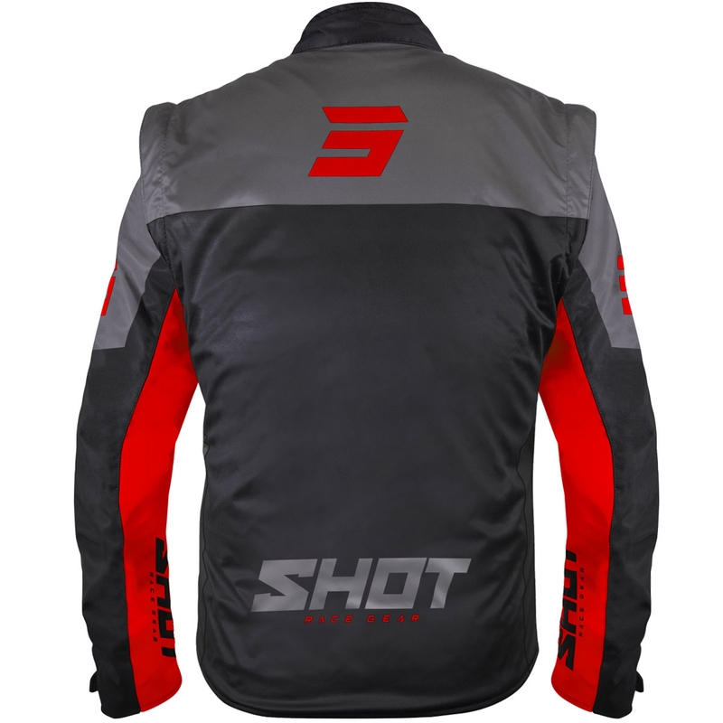 Kurtka softshell Shot Softshell Lite czarno-czerwona