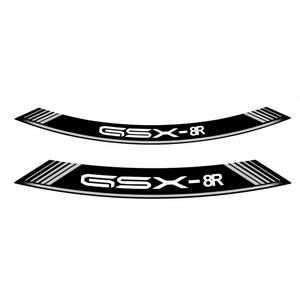 Rim strip PUIG GSX-R 21959P silver set of 8 rim strips