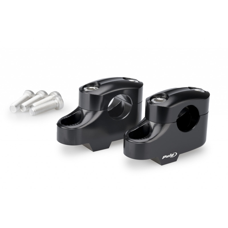 Risers PUIG PULLBACK black height 20mm, d 25mm, back 16mm