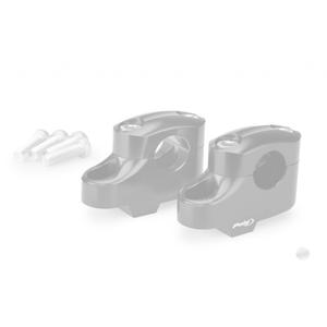 Risers PUIG PULLBACK 21811P silver height 20mm, d 25mm, back 16mm
