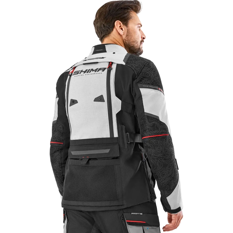Kurtka motocyklowa Shima Tracker jasnoszara