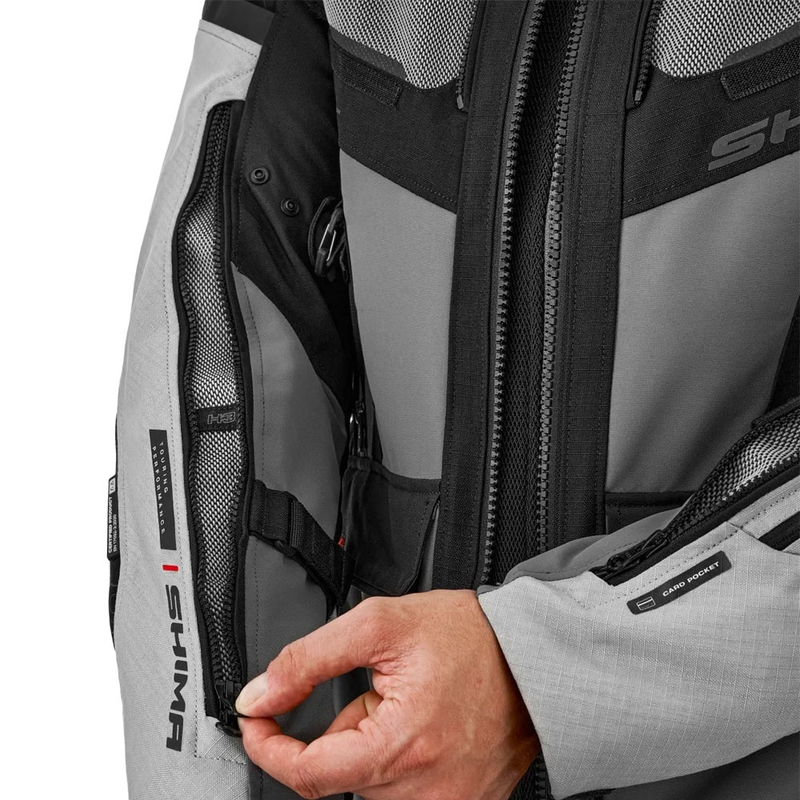 Kurtka motocyklowa Shima Tracker jasnoszara