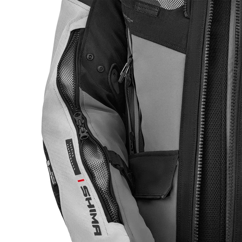 Kurtka motocyklowa Shima Tracker jasnoszara