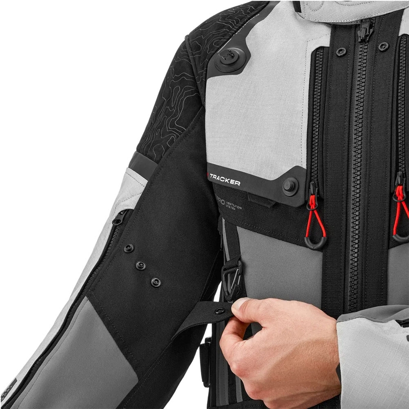 Kurtka motocyklowa Shima Tracker jasnoszara