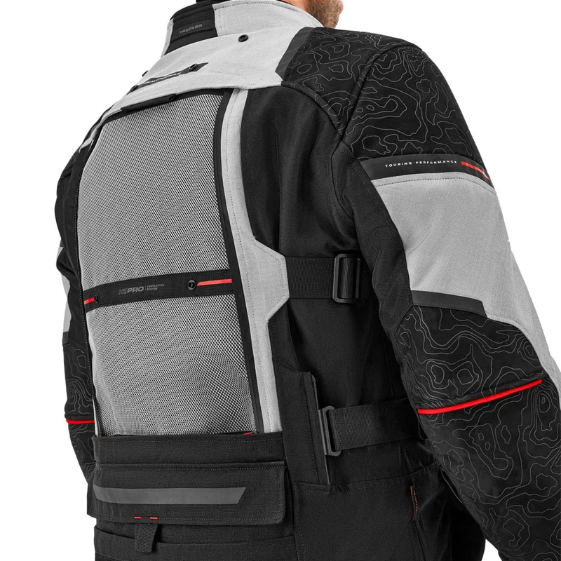Kurtka motocyklowa Shima Tracker jasnoszara