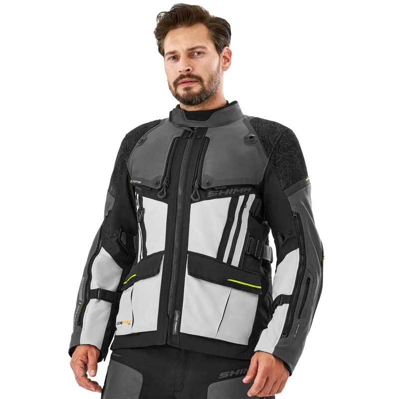Kurtka motocyklowa Shima Tracker szara