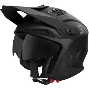 Kask motocyklowy Shot Drop Solid Open Face, matowo czarny