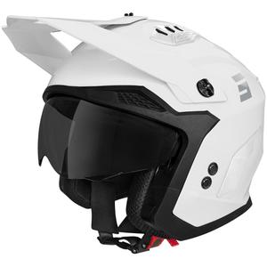 Kask motocyklowy Shot Drop Solid Open Face Glossy White