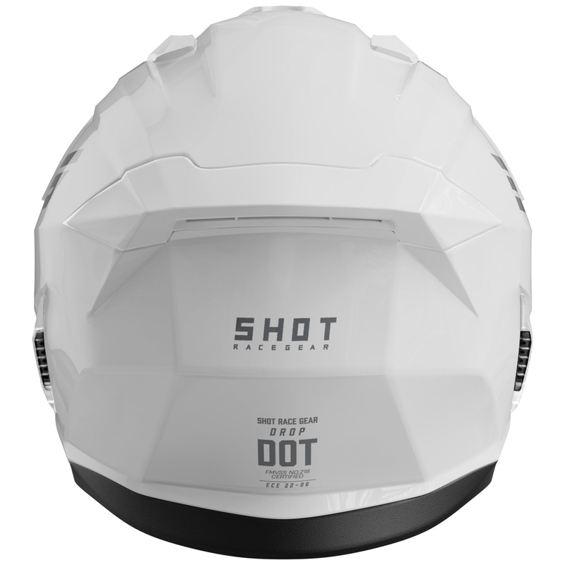 Kask motocyklowy Shot Drop Solid Open Face Glossy White
