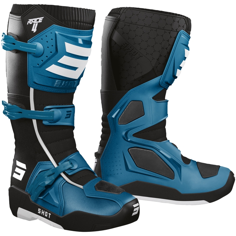 Buty motocyklowe Shot Race 4 niebieskie