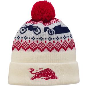Czapka świąteczna Red Bull XMAS biało-czerwona