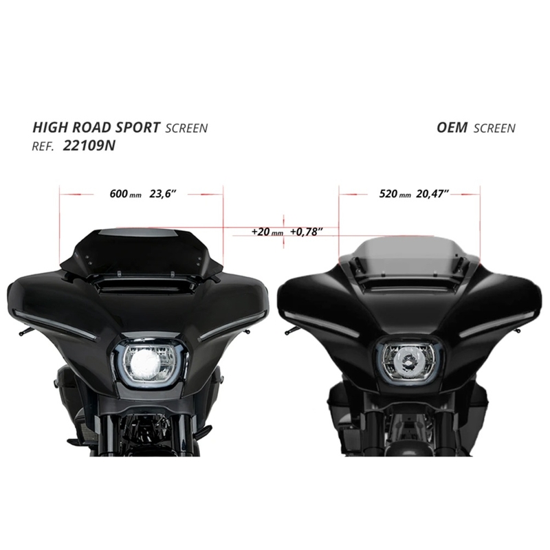 Windscreen PUIG HIGH-ROAD SPORT smoke