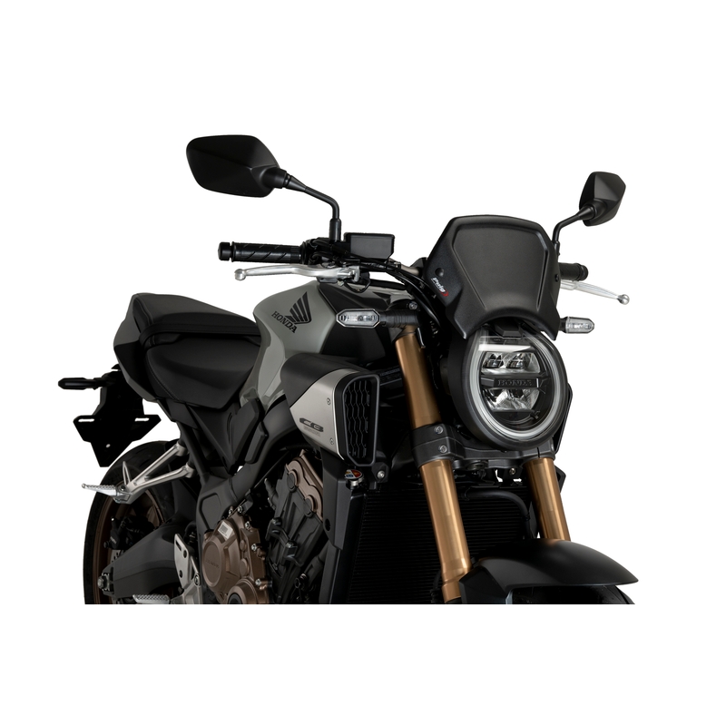 Windshield PUIG FRONTAL PLATE silver aluninium