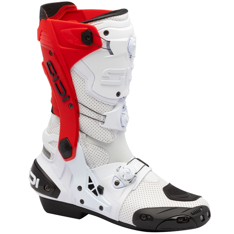 Buty motocyklowe SiDi Rex Air biało-czerwone