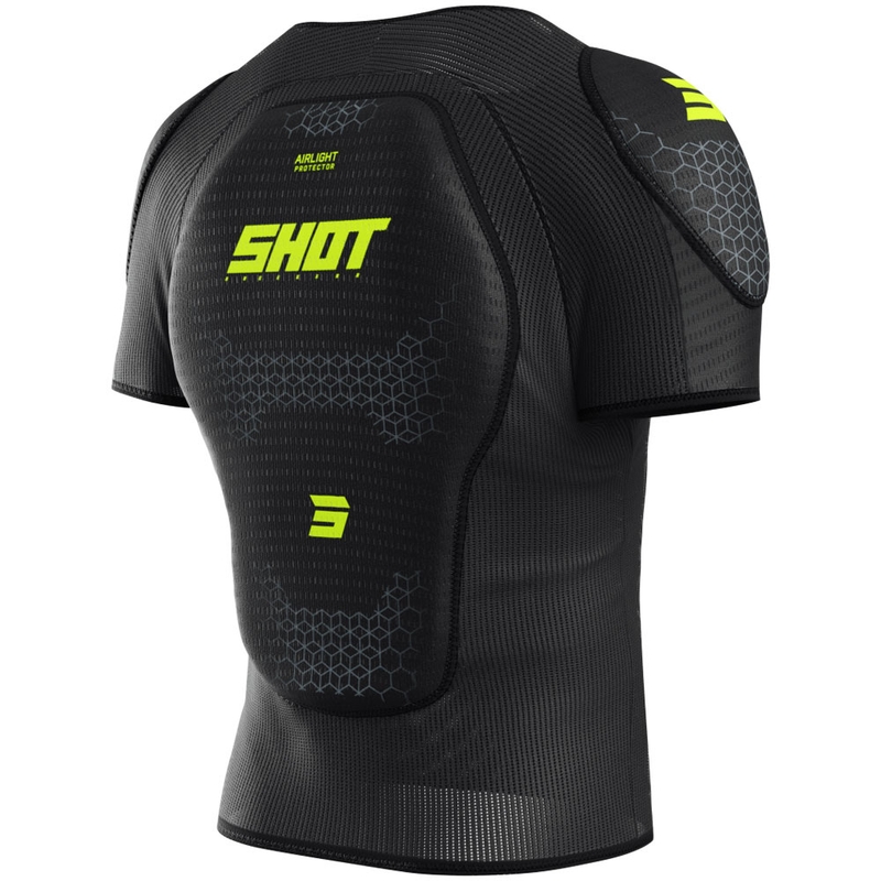 Ochraniacz ciała Shot Airlight T-Shirt czarno-fluo żółty