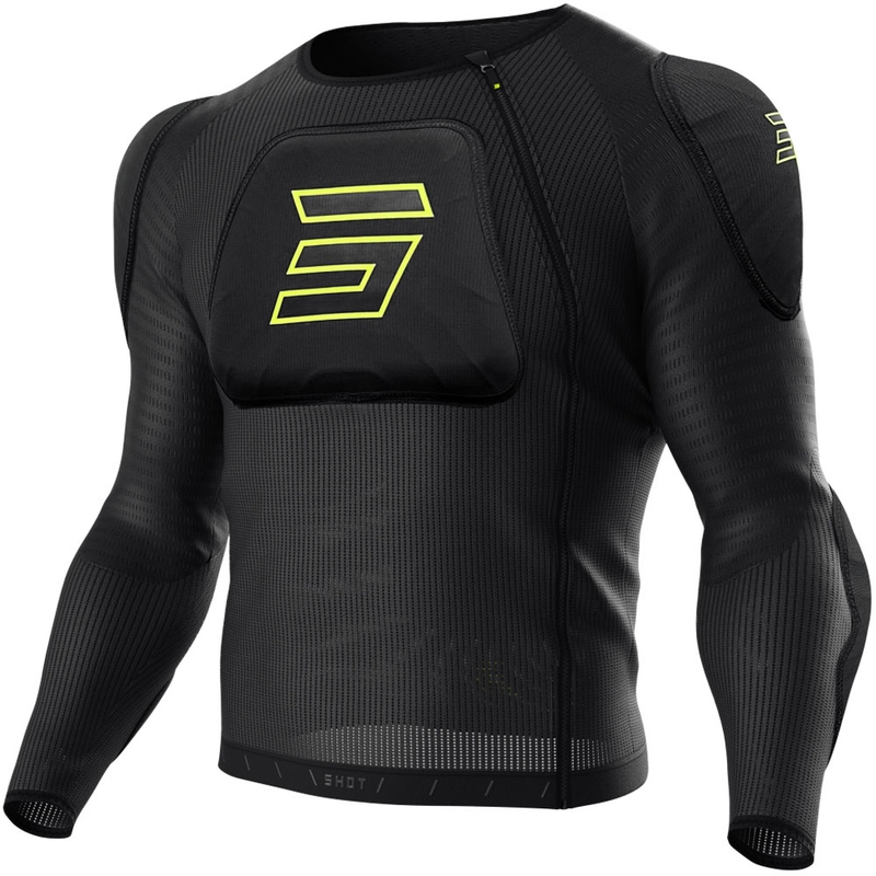 Ochraniacz ciała Shot Vest Prime czarno-fluo żółty