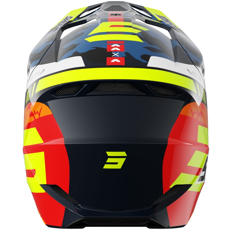 Kask motocrossowy dla dzieci Shot Furious Flash Glossy Blue-Fluo Yellow