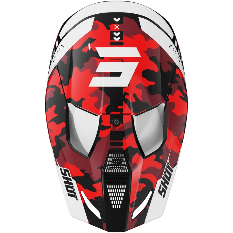 Kask motocrossowy dla dzieci Shot Furious Flash Glossy Red