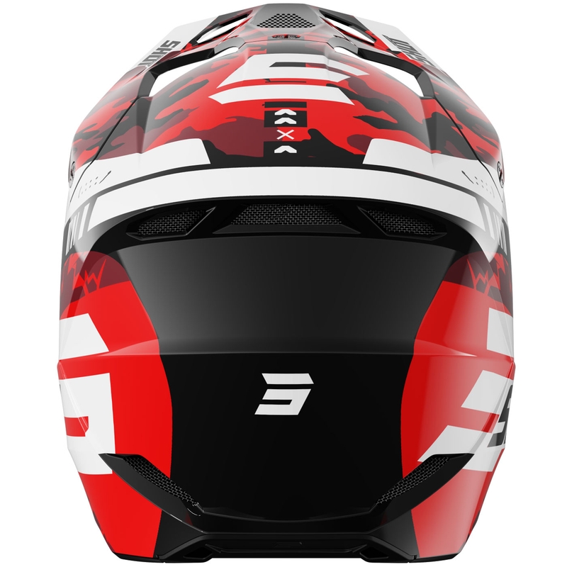 Kask motocrossowy dla dzieci Shot Furious Flash Glossy Red