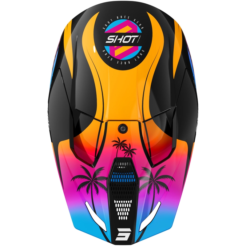 Kask motocrossowy dla dzieci Shot Furious Miami w kolorze pomarańczowym