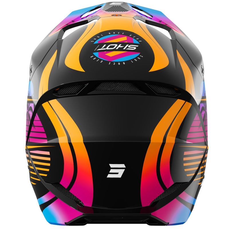 Kask motocrossowy dla dzieci Shot Furious Miami w kolorze pomarańczowym