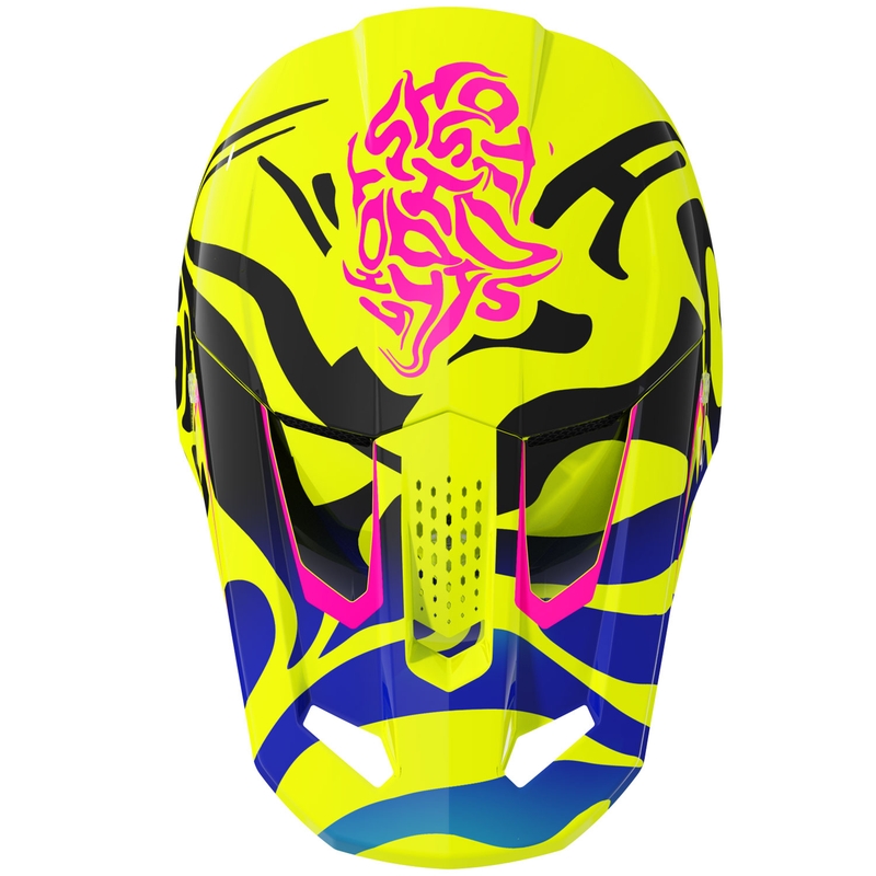 Kask motocrossowy dla dzieci Shot Speed Ghost Shiny Fluo Yellow