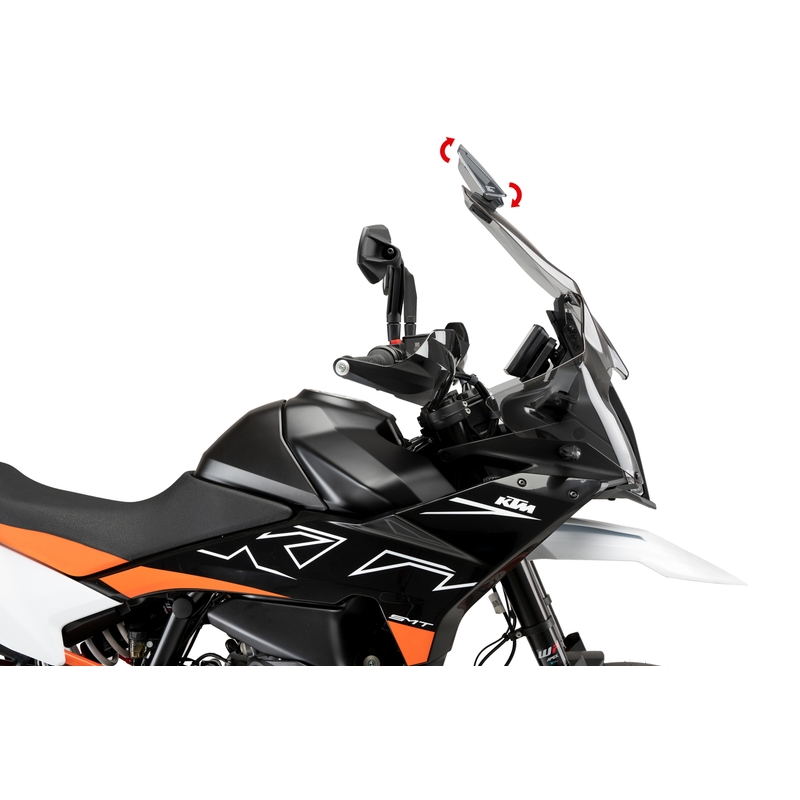 Windscreen PUIG TOURING WITH VISOR transparent