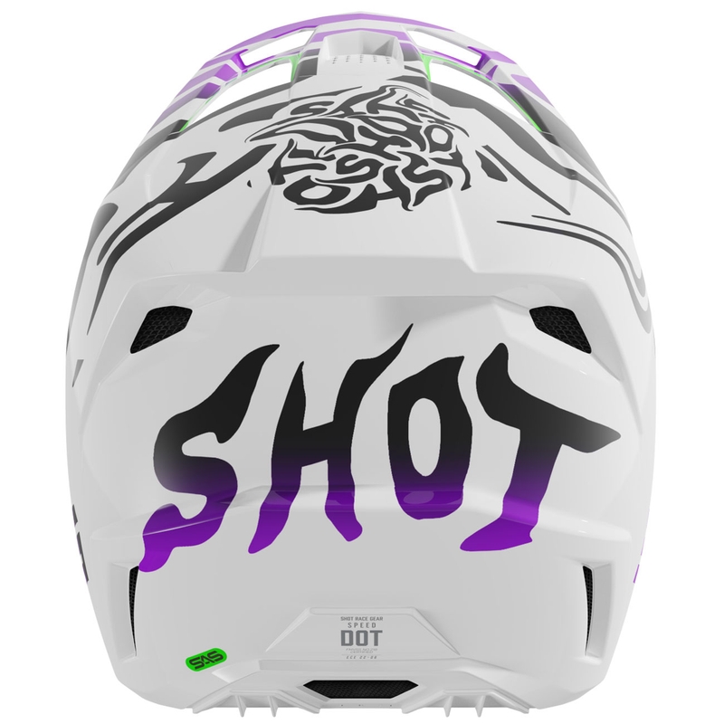 Kask motocrossowy dla dzieci Shot Ghost w kolorze fioletowym