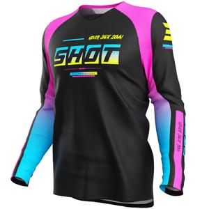 Koszulka motocrossowa Shot Draw Block dla dzieci w kolorze różowym