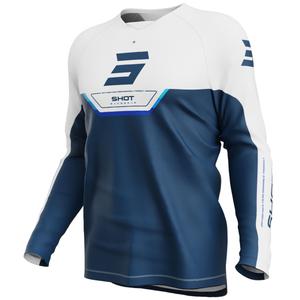 Koszulka motocrossowa Shot Draw Daytona dla dzieci w kolorze niebieskim