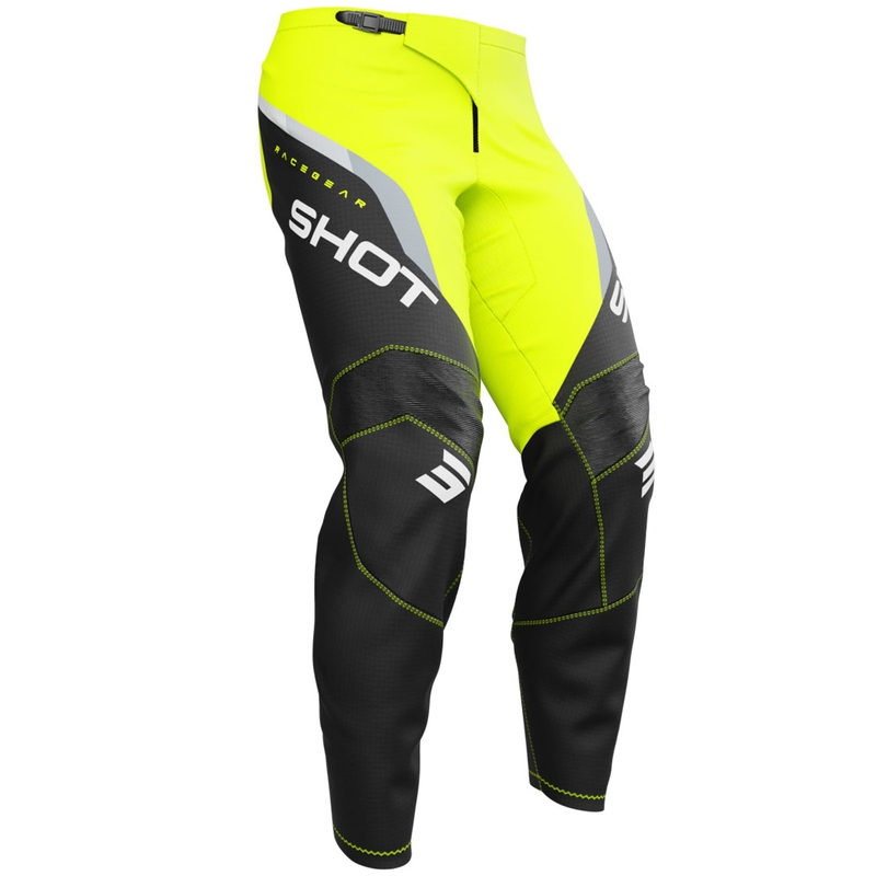 Spodnie motocrossowe Shot Draw Daytona dla dzieci w kolorze fluorescencyjnym i żółtym
