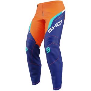 Spodnie motocrossowe dla dzieci Shot Draw Daytona w kolorze pomarańczowym