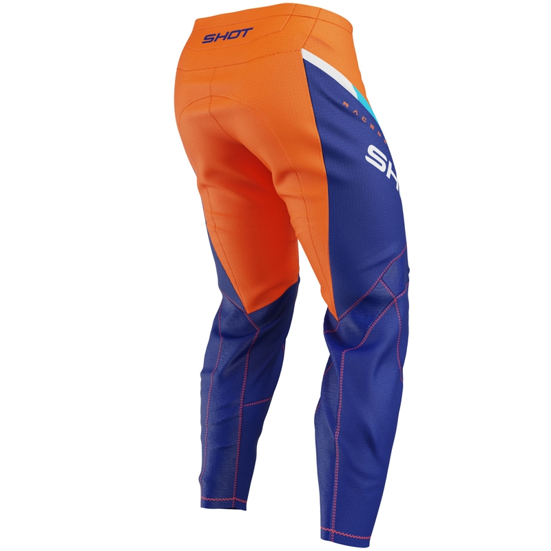 Spodnie motocrossowe dla dzieci Shot Draw Daytona w kolorze pomarańczowym