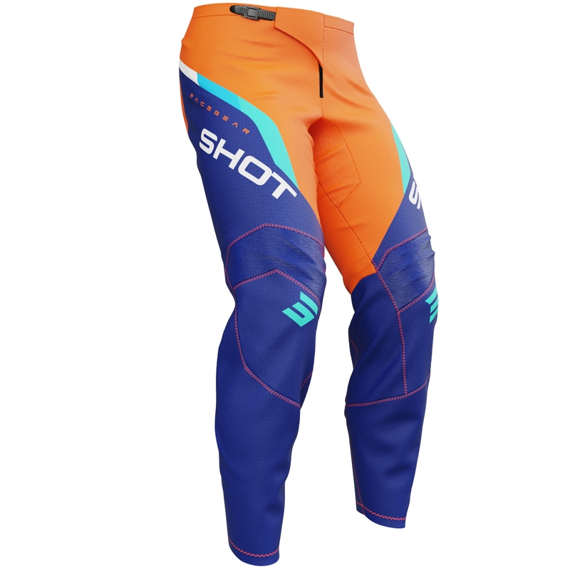 Spodnie motocrossowe dla dzieci Shot Draw Daytona w kolorze pomarańczowym