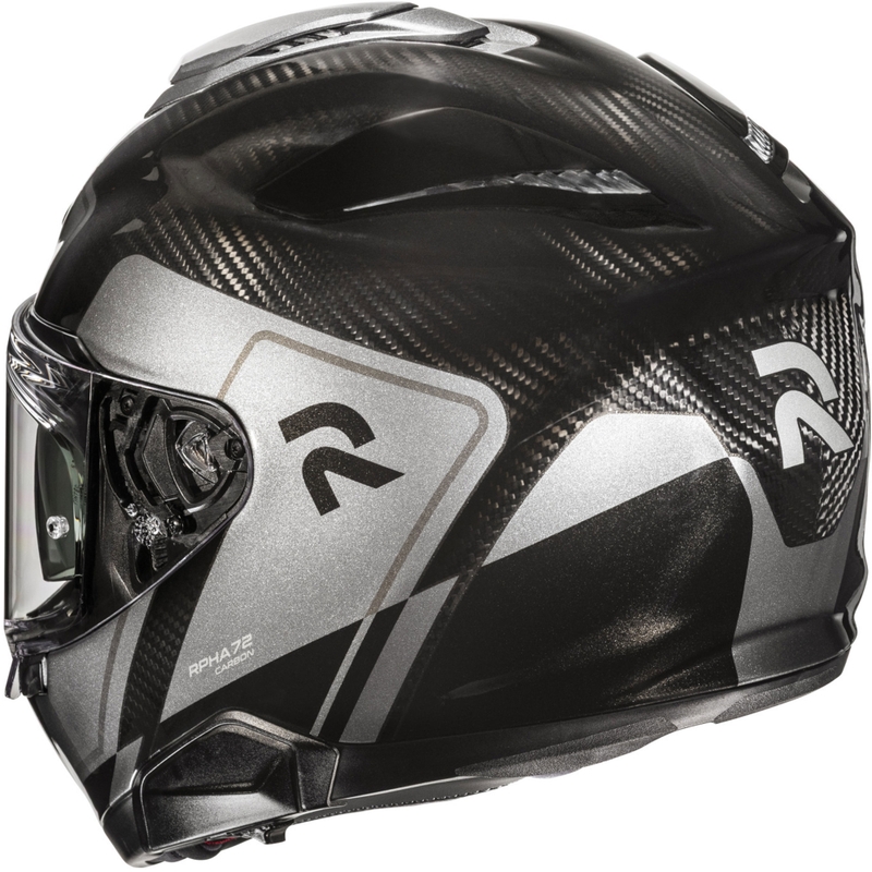 Kask motocyklowy integralny HJC RPHA 72 Carbon Fynex MC5 w kolorze czarno-szarym