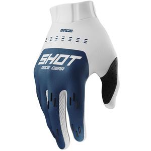 Rękawiczki motocrossowe Shot Race Evo dla dzieci Petrol Blue