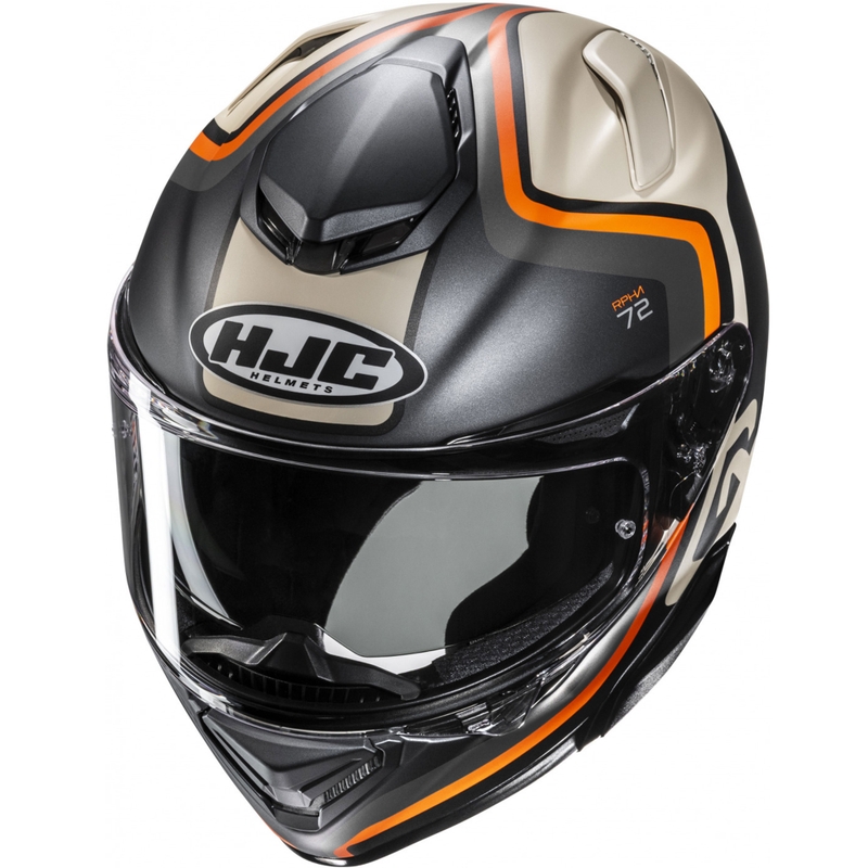 Kask motocyklowy integralny HJC RPHA 72 Ernem MC7SF czarno-beżowo-pomarańczowy