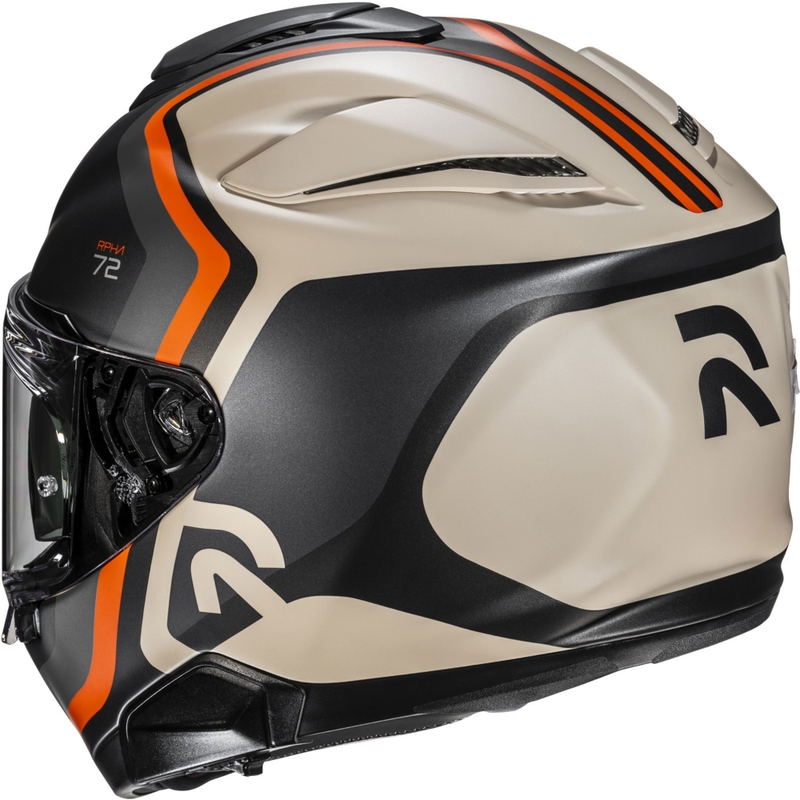 Kask motocyklowy integralny HJC RPHA 72 Ernem MC7SF czarno-beżowo-pomarańczowy