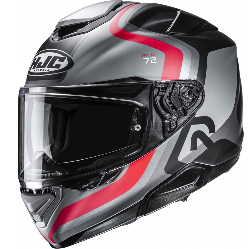 Kask motocyklowy integralny HJC RPHA 72 Ernem MC1SF czarno-szaro-czerwony