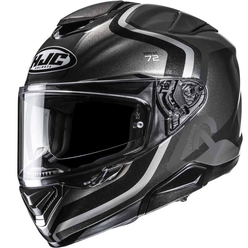 Kask motocyklowy integralny HJC RPHA 72 Ernem MC5SF czarno-szary